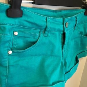 Celebrity pink teal shorts size 5